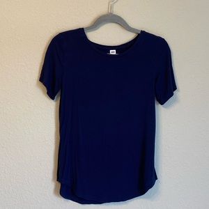 Navy Blue Luxe Short Sleeve TShirt